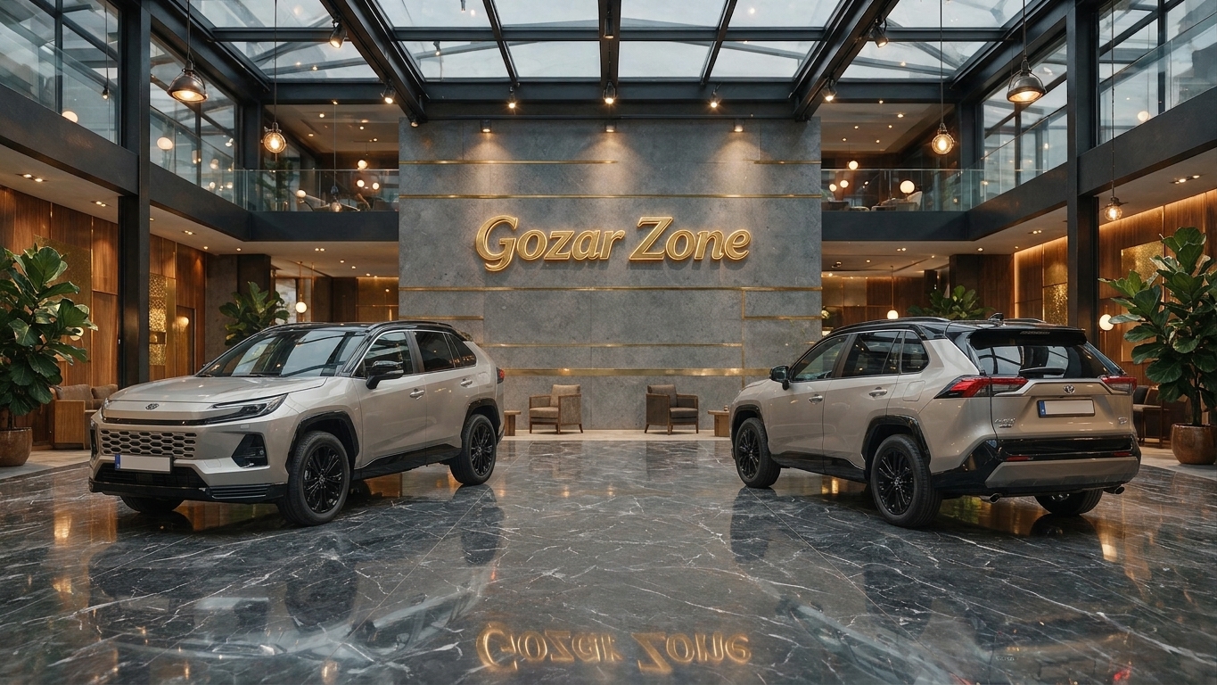 نمای بیرونی از جلو و پشت تویوتا rav4 2026